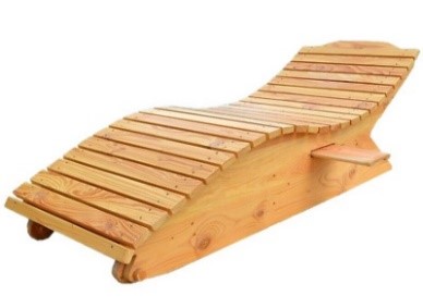 Foto Wellnessliege aus Lärchenholz